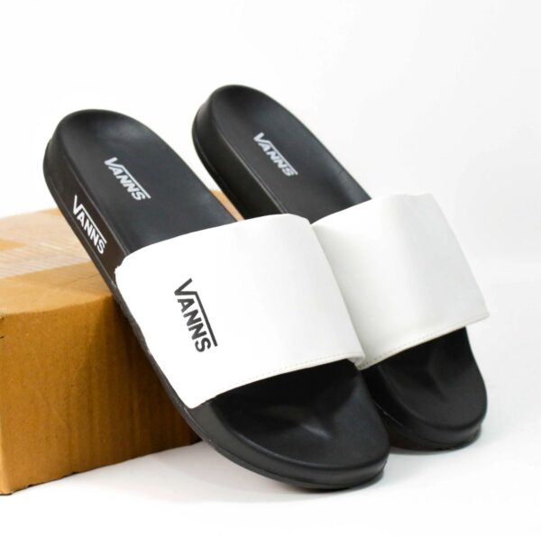 VAINS SLIDS WHITE-BLACK - Image 2